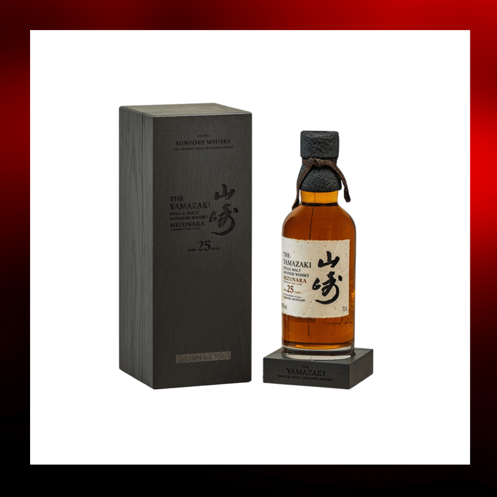 山崎Yamazaki 25 Year Old Single Malt Japanese Whisky (Mizunara Cask)