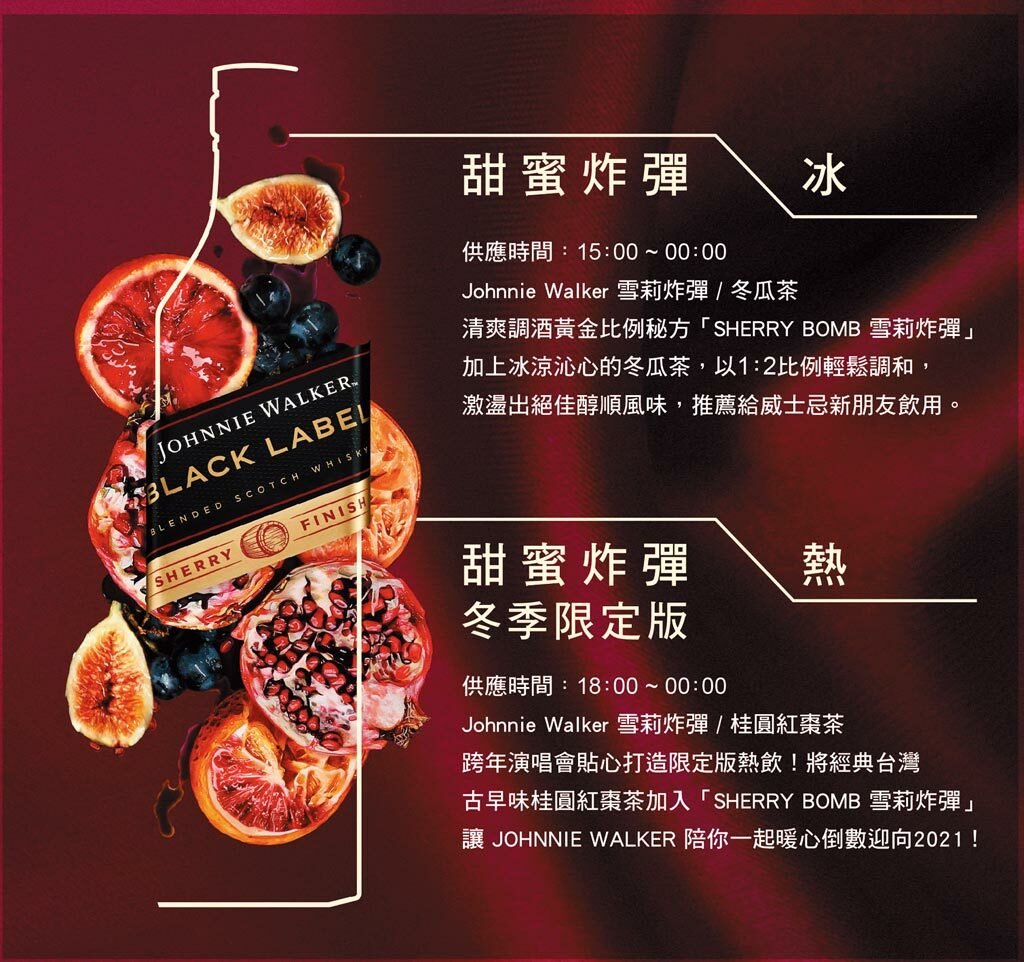 約翰走路Johnnie Walker 黑牌12年雪莉炸彈 - 700ml - Drunken whisky wine & spirits shop