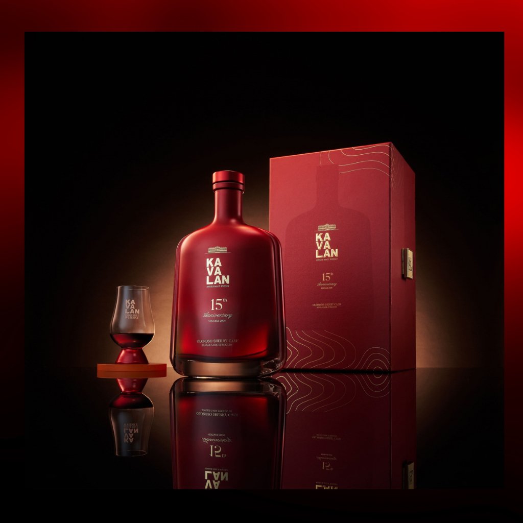 Kavalan 15th Anniversary Vintage 2009 Oloroso Sherry Cask Strength Single Malt Whisky - Drunken whisky wine & spirits shop
