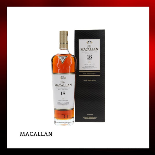 Macallan 18 year old sherry oak 2022 - 700ml - Drunken whisky wine & spirits shop