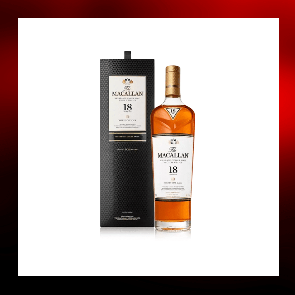 麥卡倫Macallan 18 Year Old Single Malt Scotch Whisky Sherry Oak 2021 - Drunken whisky wine & spirits shop