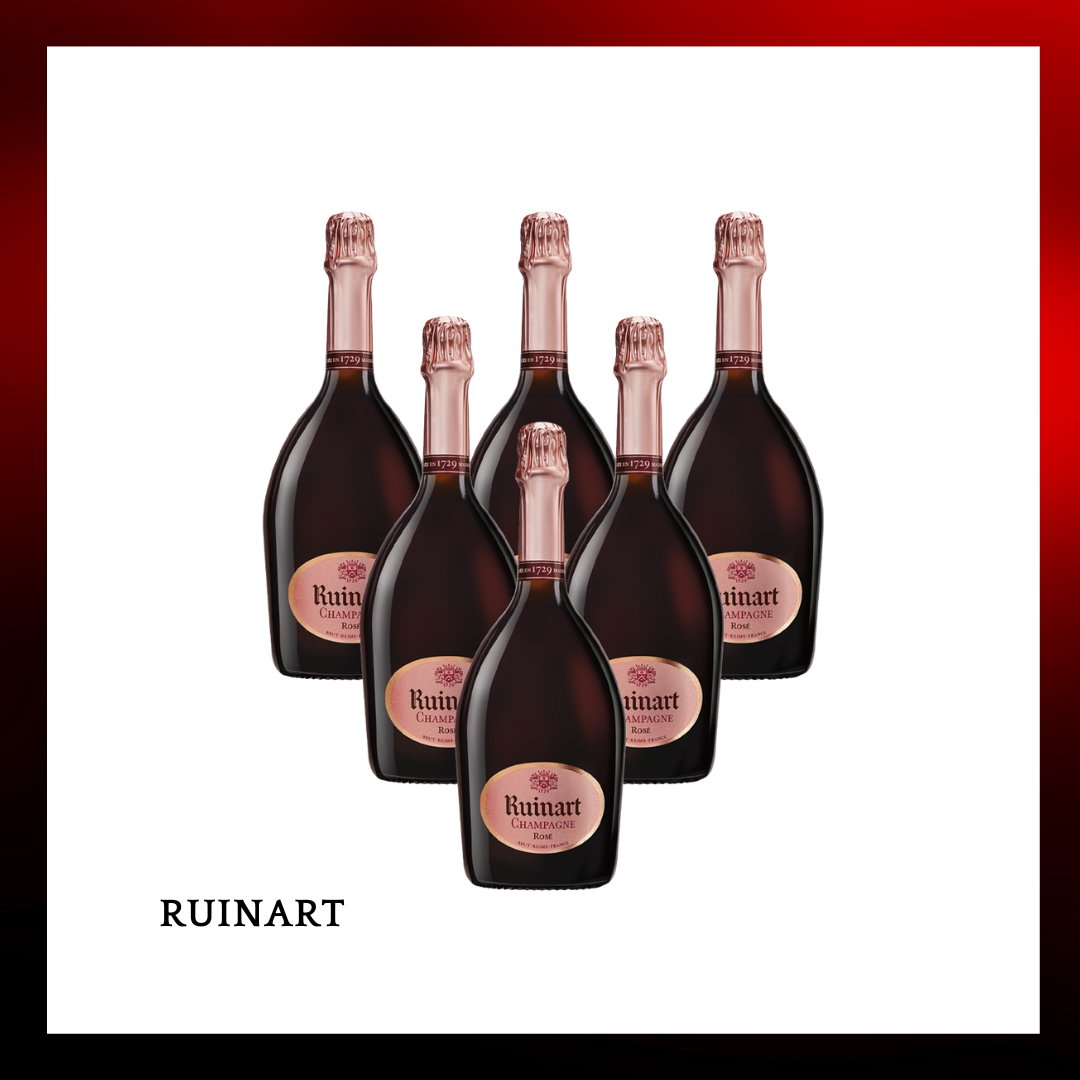 Ruinart rose champagne 6 bottle package - Drunken whisky wine & spirits shop