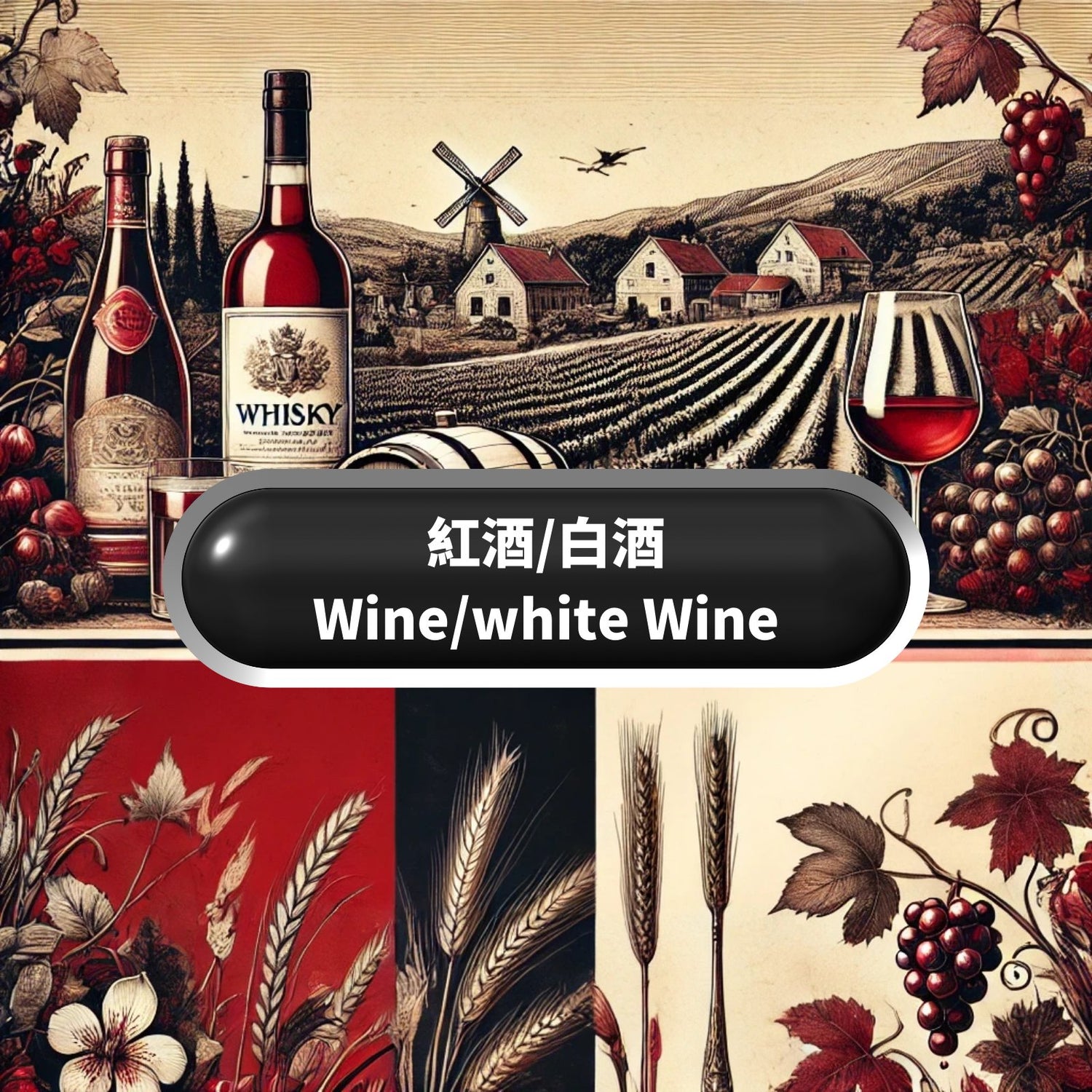 葡萄酒 (wine) - Drunken whisky wine & spirits shop