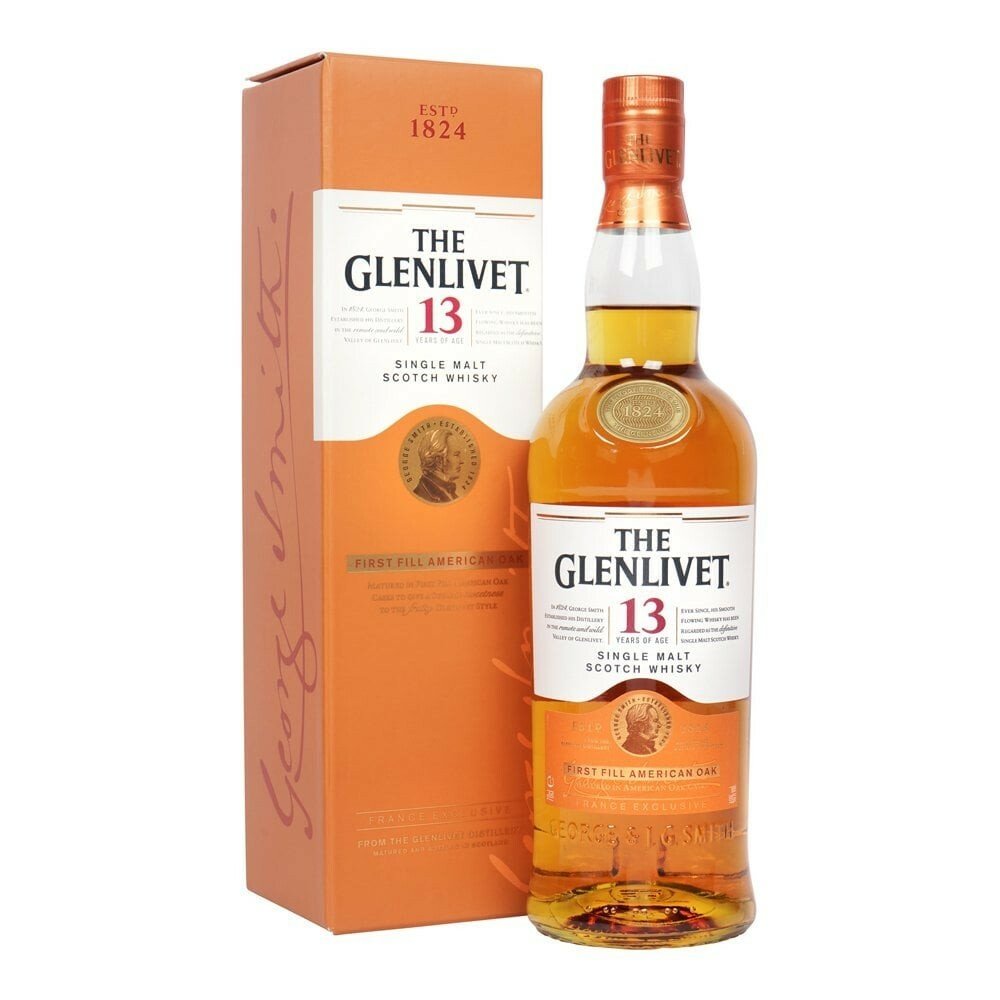 格蘭利威 Glenlivet 13 Years First Fill American Oak Single Malt Whisky -70 ...